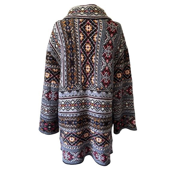 Anthropologie Aldomartins size M Oslo Jumper Coat Cardigan Sweater Coat wool alp - Picture 4 of 11